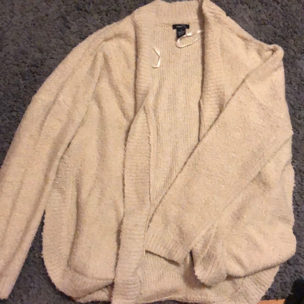 Tan cardigan